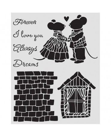 STENCIL Stamperia 20x25cm...