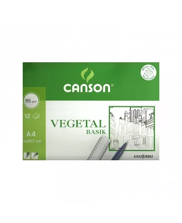 Papel vegetal Canson Pack 12h
