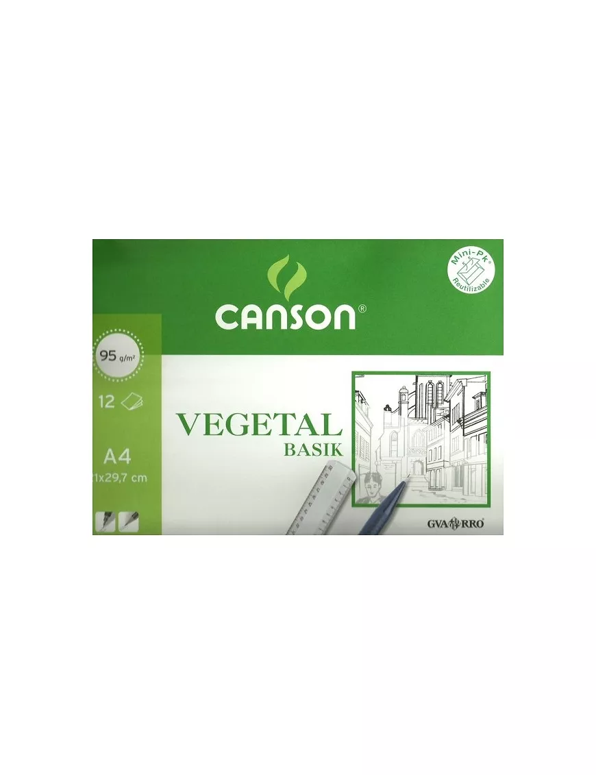 Papel vegetal Canson Pack 12h