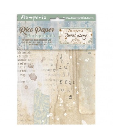 Papel arroz Stamperia A6...