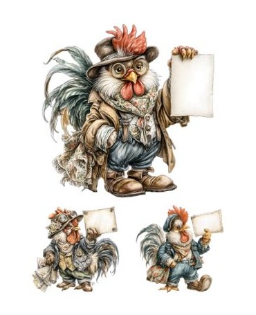 Papel Seda A4 Gallinas...