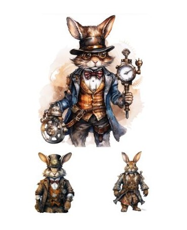 Papel Seda A4 Steampunk...