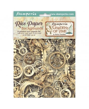 Papel arroz Stamperia A6...