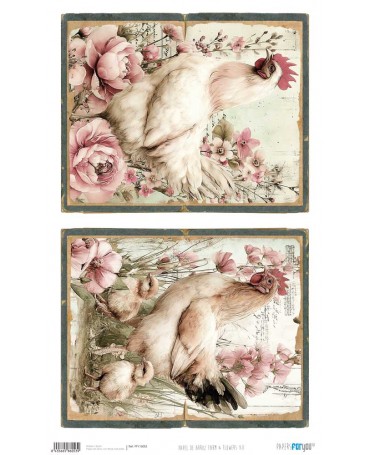 PAPEL ARROZ PFY Gallinas