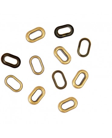 EYELETS OVAL 50 ud Cobre