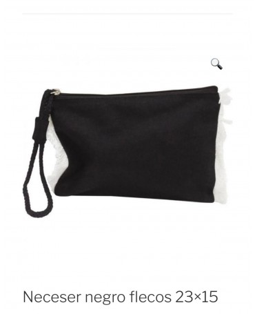 Neceser flecos 23×15 Negro