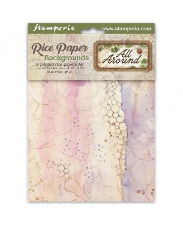 Papel arroz Stamperia A6...