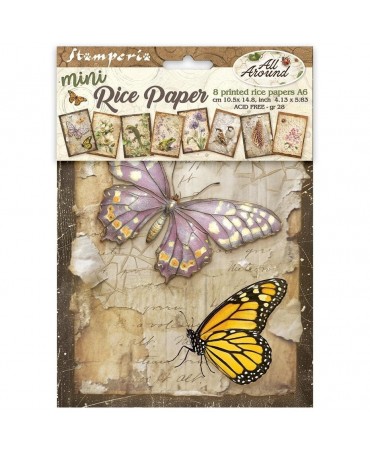 Papel arroz Stamperia A6...