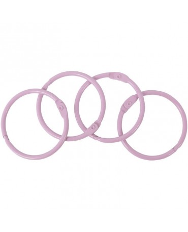 SET 4 ANILLAS 44 MM Rosa Claro