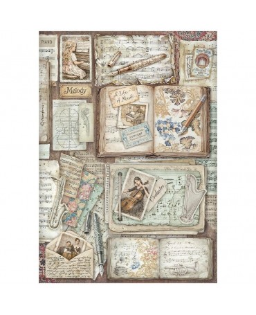 Papel arroz Stamperia A4...