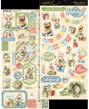 Stickers GRAPHIC 45 Hip Hip...