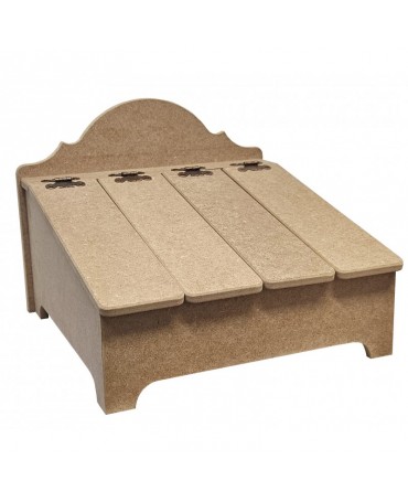 Madera Caja organizador 4...