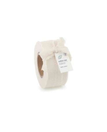 CINTA ALGODON Blanca 40mm x...