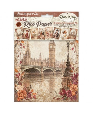 Papel arroz Stamperia A6...