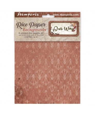Papel arroz Stamperia A6...