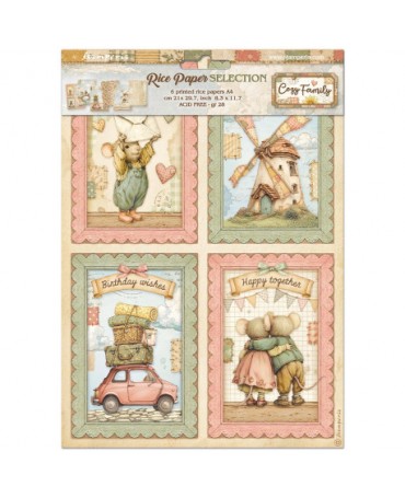 Papel arroz Stamperia A4...