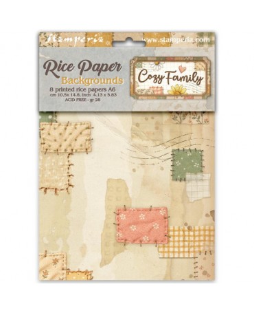 Papel arroz Stamperia A6...