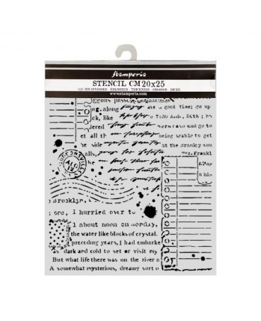 STENCIL Stamperia 20x25cm...