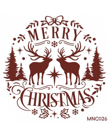 Stencil MISS 25x25cm MNC026