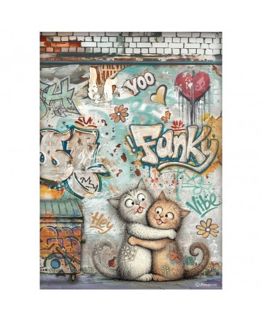 Papel arroz Stamperia A4...