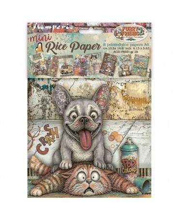 Papel arroz Stamperia A6...