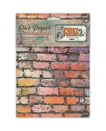 Papel arroz Stamperia A6...