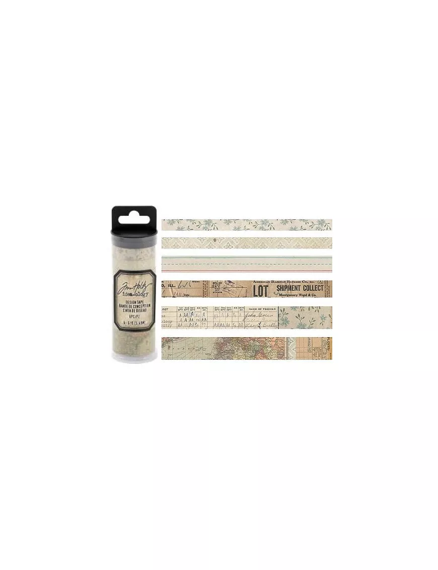 Tim Holtz Washi tape Elementary 6 ud diferentes