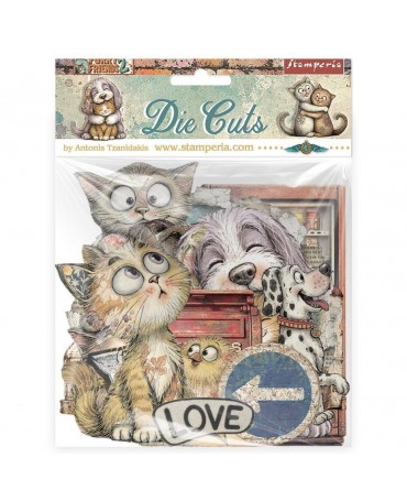 DIE CUTS STAMPERIA Furry...