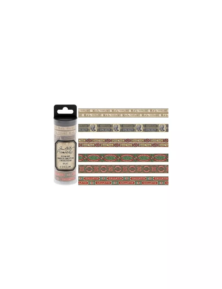 Tim Holtz Washi tape Humidor 6 ud diferentes
