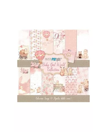 COLECCIÓN 30x30 PAPERS FOR YOU Baby Girl World Collection