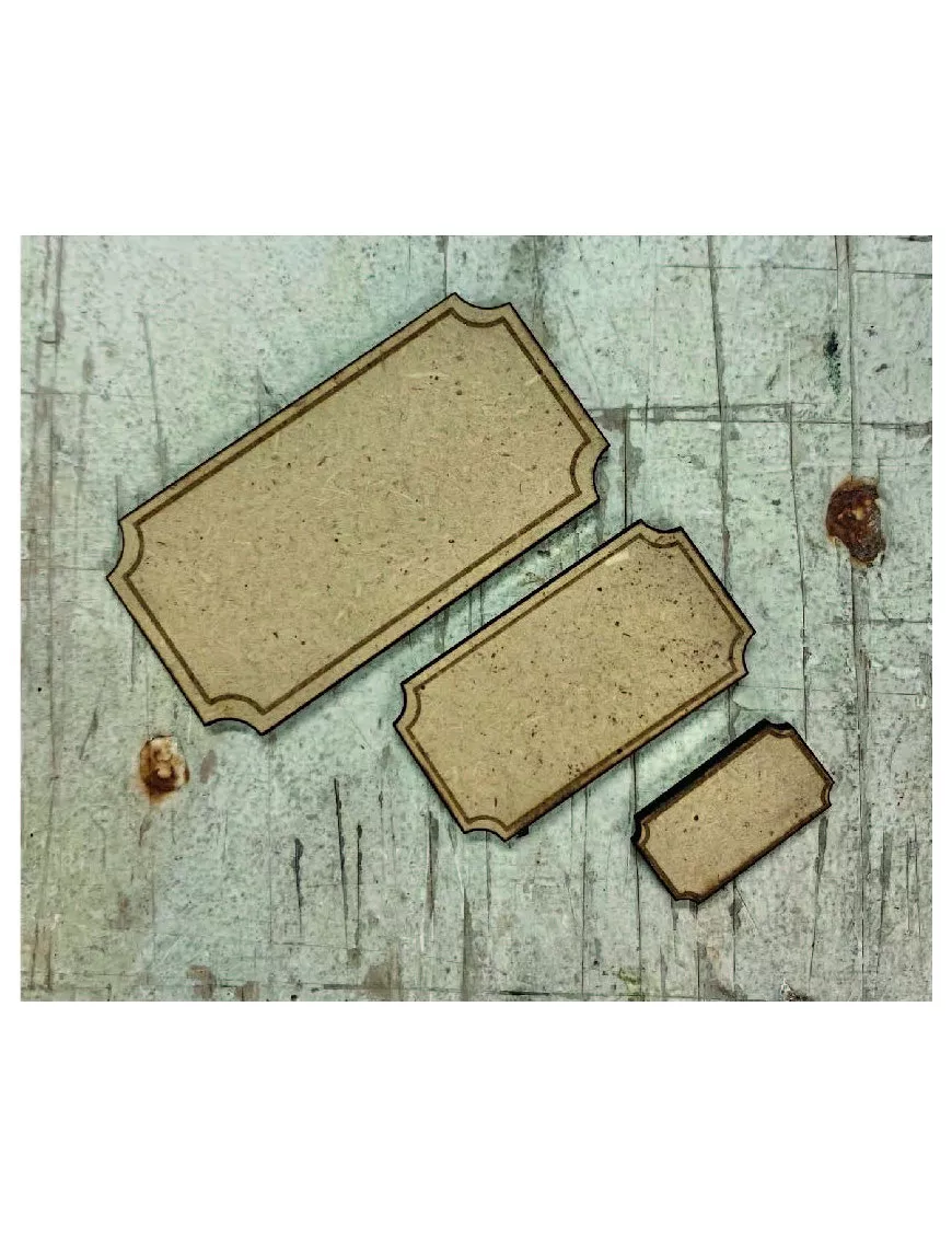 Madera LAURA INGUZ Pack Etiquetas 3 ud