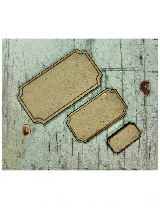 Madera LAURA INGUZ Pack Etiquetas 3 ud