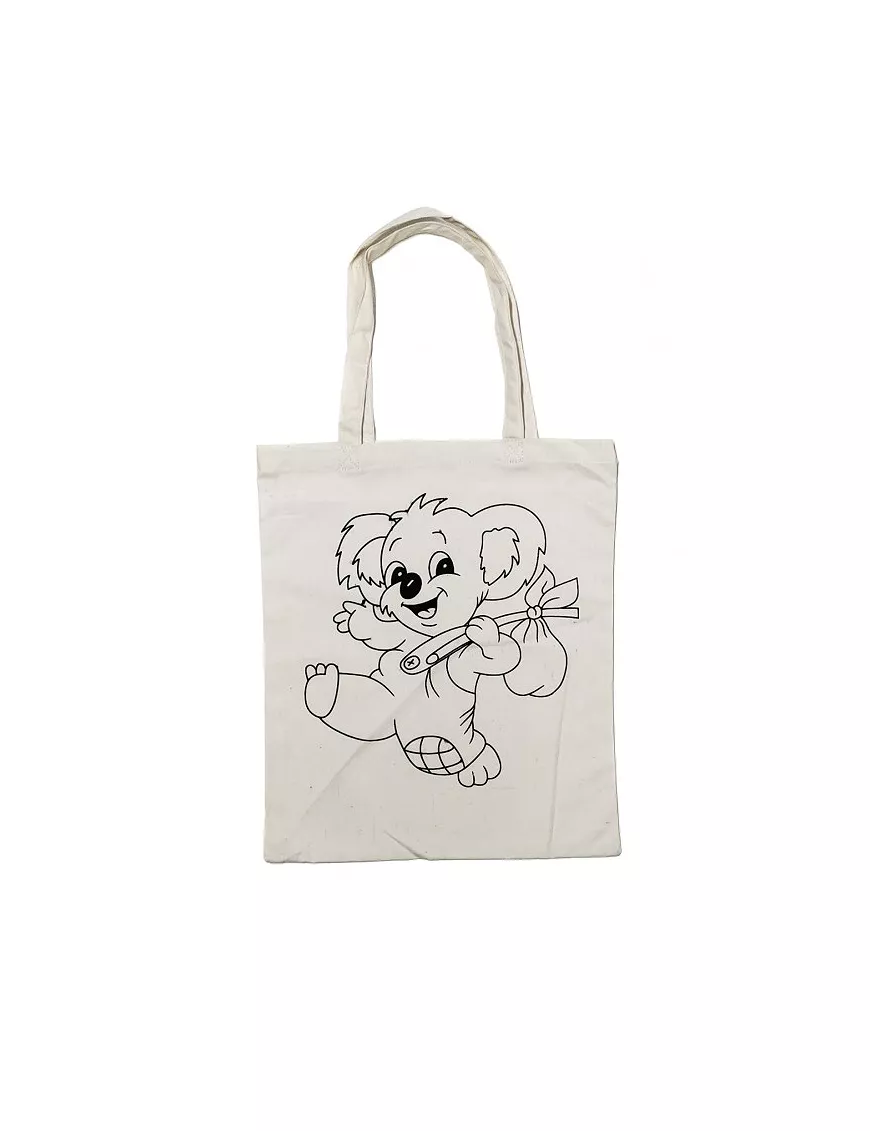 Textil BOLSA Algodón Prediseño KOALA 27x32cm