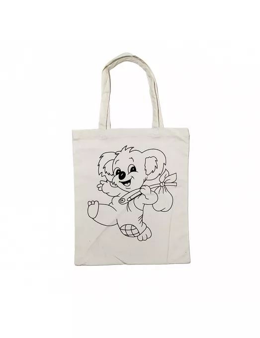 Textil BOLSA Algodón Prediseño KOALA 27x32cm