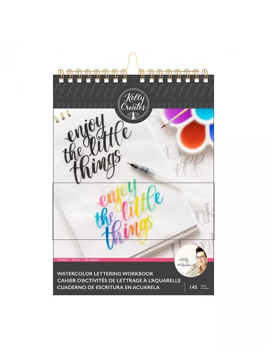 CUADERNO ESCRITURA ACUARELA Kelly Creates Palabras y frases