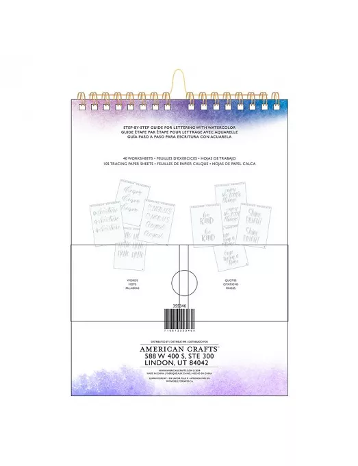CUADERNO ESCRITURA ACUARELA Kelly Creates Palabras y frases