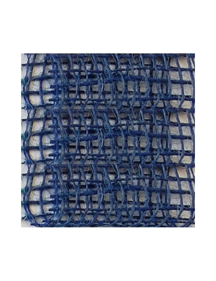 Cinta de Yute AZUL OSCURO Blister 5x100cm
