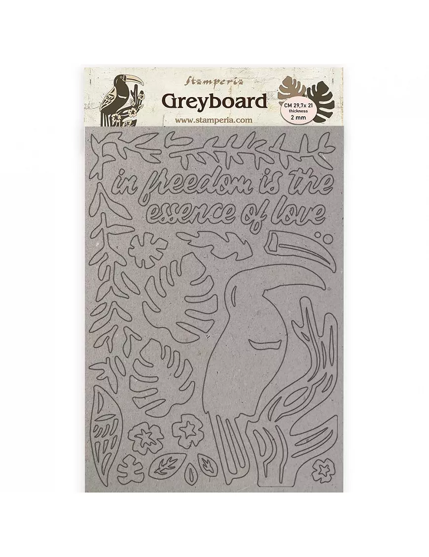 Greyboard A4/2 mm - Amazonia toucan
