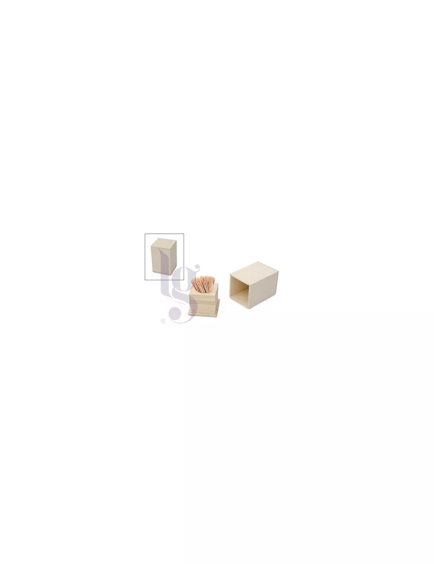 MADERA CAJA PALILLERO C/TAPA 6X6X9CM