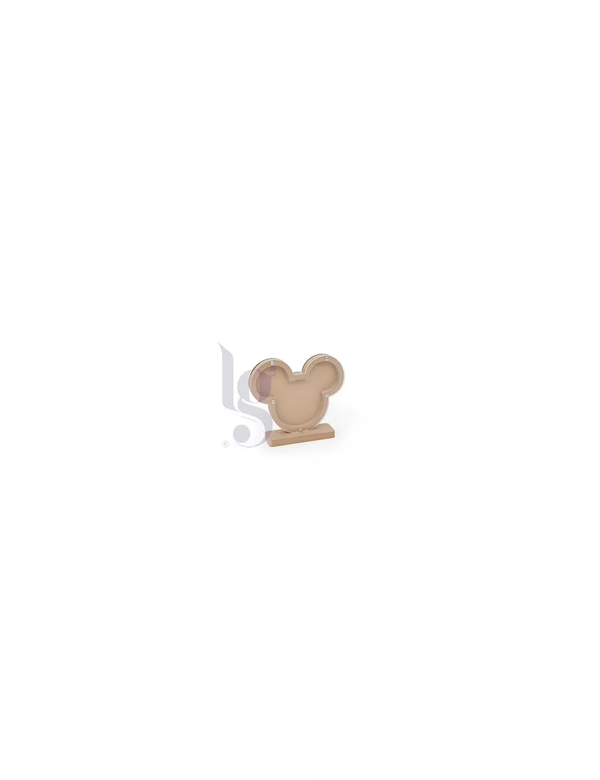 MADERA CUADRO HUCHA MICKEY 20.8X18X1.6CM MDF C/BASE
