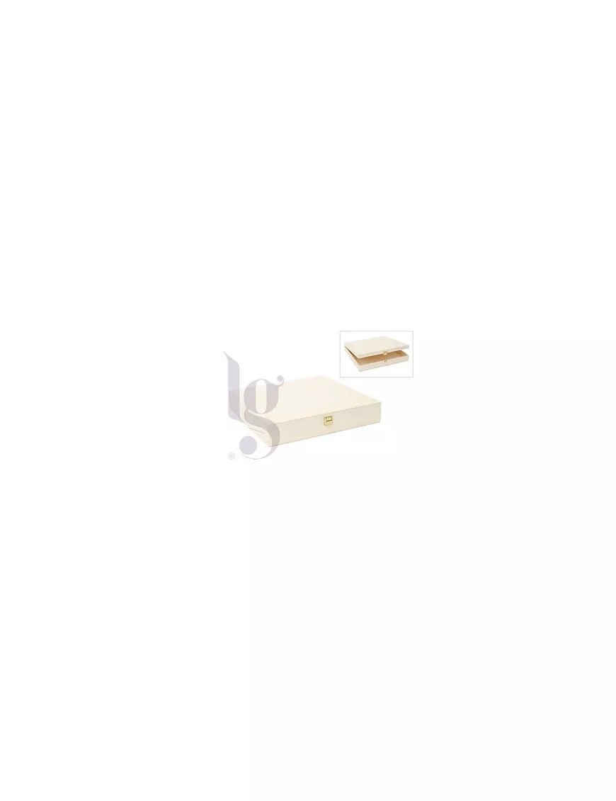 MADERA CAJA CHOPO 32X32X5CM