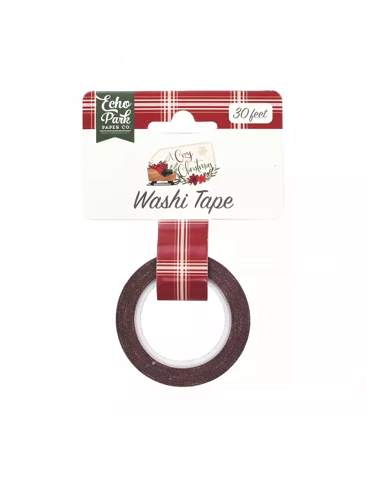 Washi Tape Echo Park cuadros granates