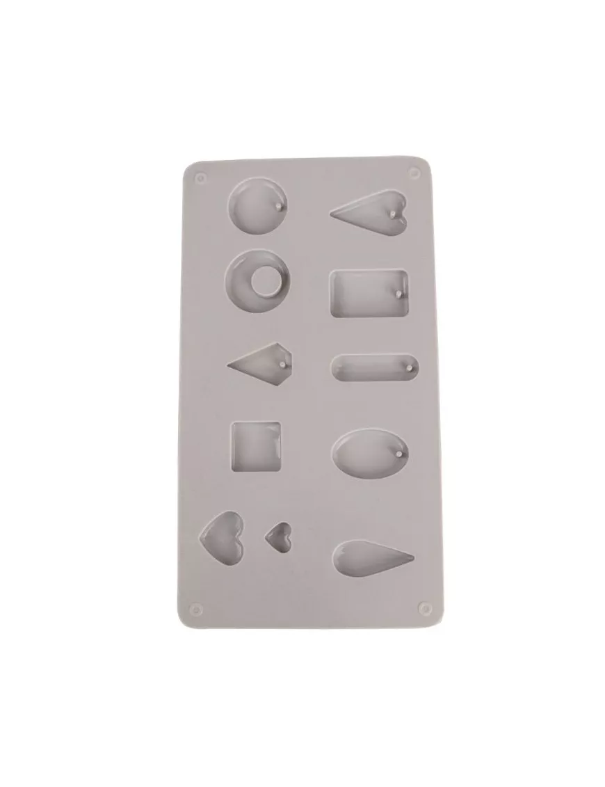 Molde RAYHER 14,5x26x1 cm 11 formas bisutería 