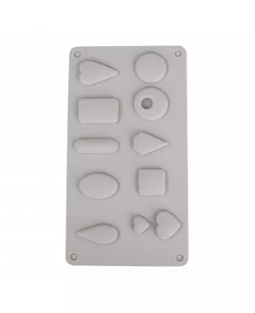 Molde RAYHER 14,5x26x1 cm 11 formas bisutería 
