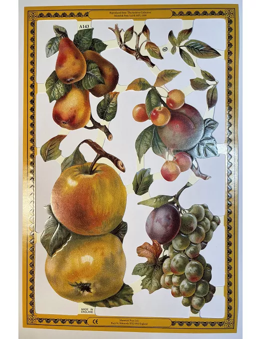 CROMOS INGLESES FRUTAS A143 AÑO 1998