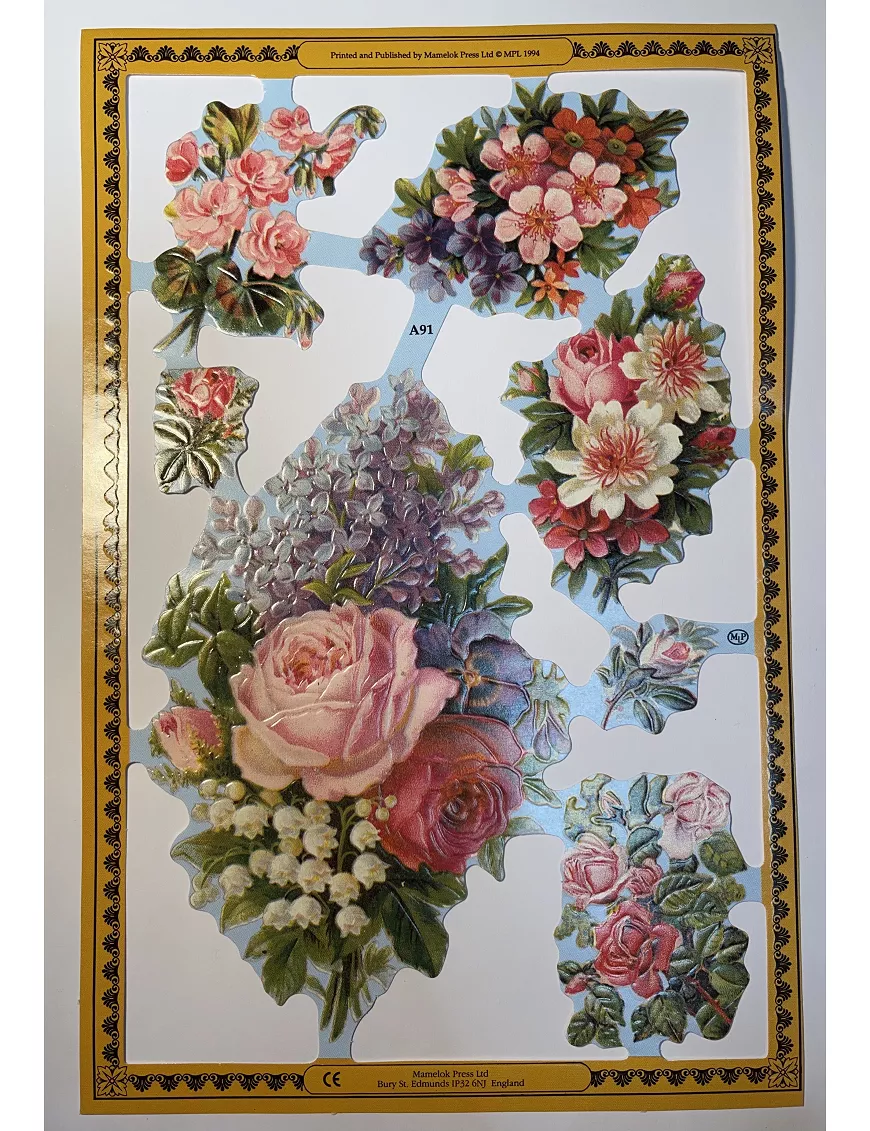 CROMOS INGLESES FLORES A91 AÑO 1994