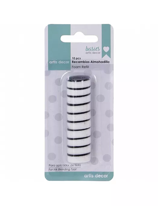 Aplicador mini RECAMBIO esponja tinta redondos ARTIS DECOR 10 ud