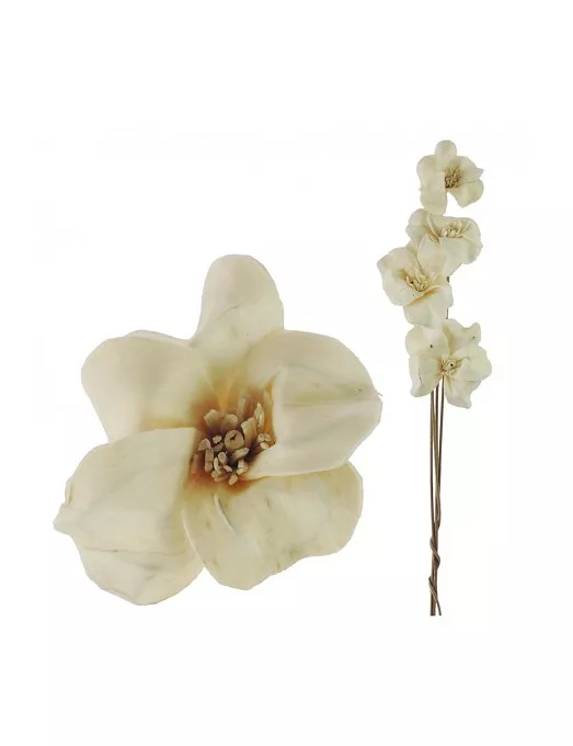 Flor SHOLA GARDENIA Blanca RAMO 8 RAMAS