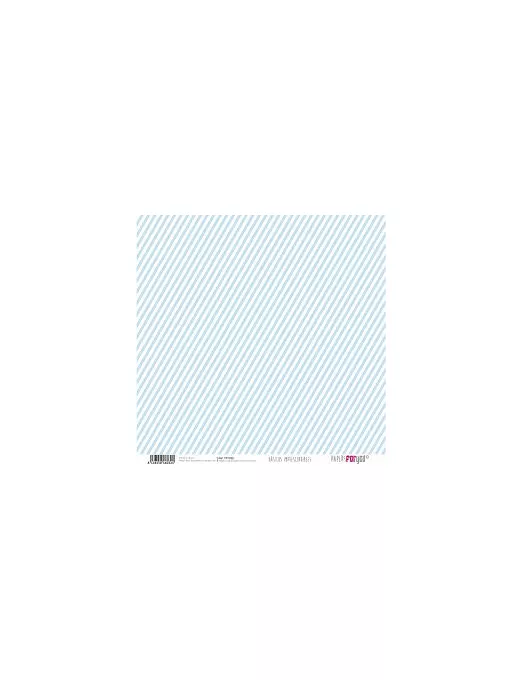 PAPEL SCRAP PFY Arabesco y Rayas diagonal AZUL BEBE 