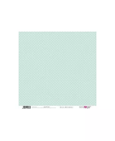 PAPEL SCRAP PFY Puntos mini  y Nubes VERDE SUAVE